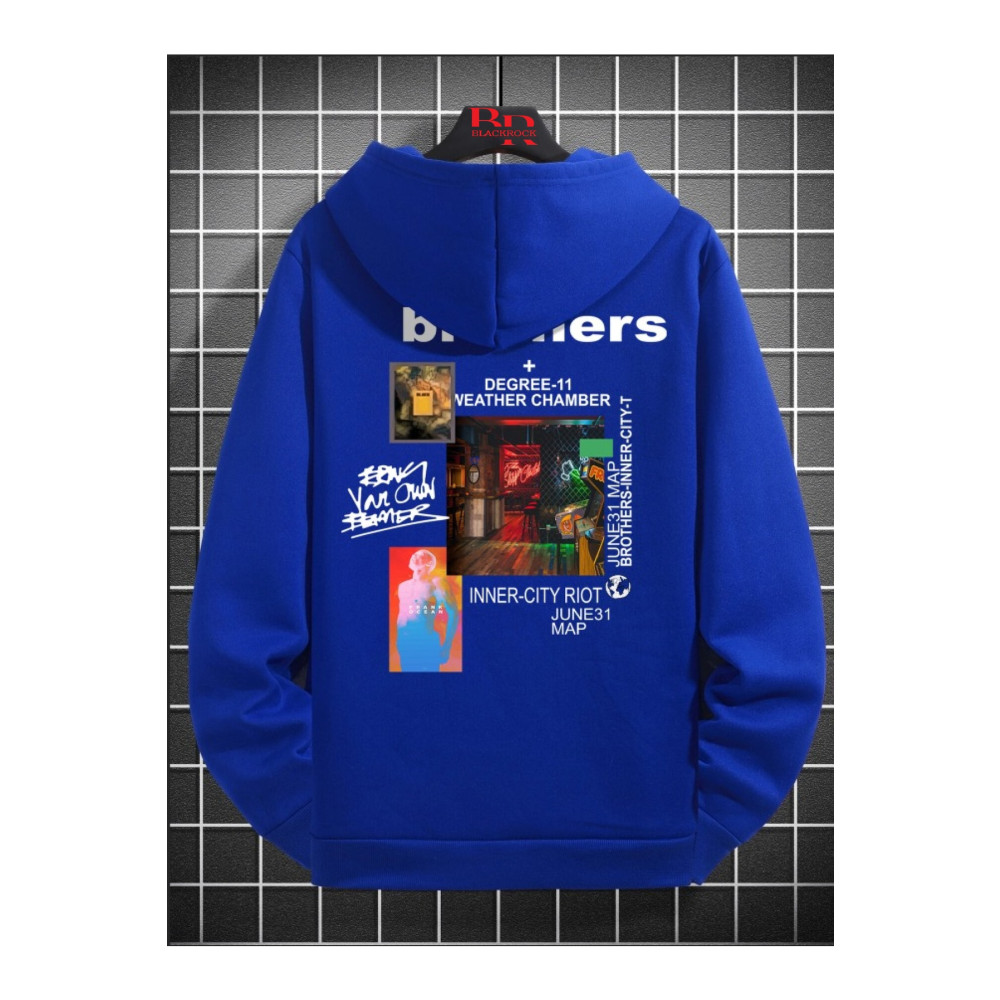 YUVEST Blackrock Brothers Baskılı Kapüşonlu Sweatshirt L Beden Bayan Sweatshirt Fiyatı