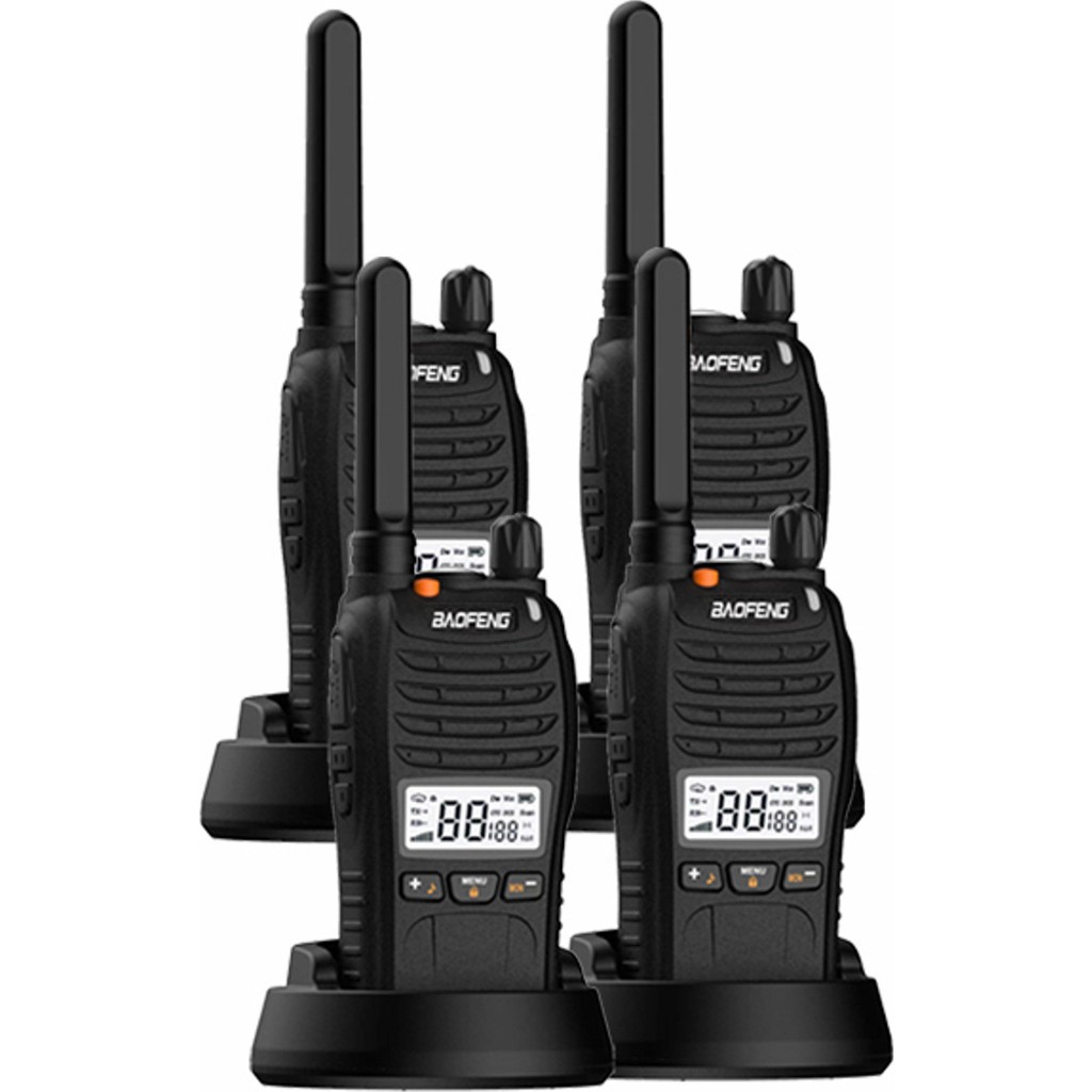 Yuwa 4 Adet Baofeng E-88 Pmr El Telsizi + Kulaklık - Dörtlü Paket Diğer Fiyatı