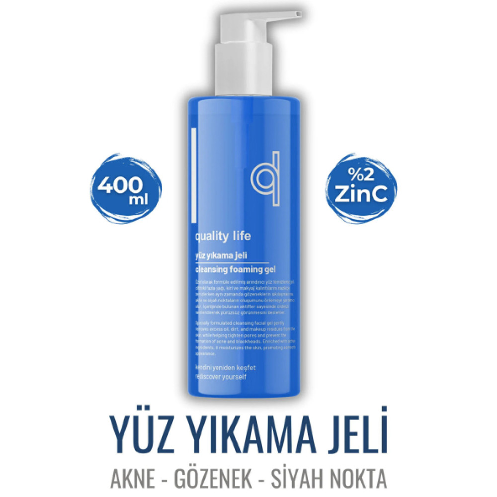 Yuz Yikama Jeli 400 Ml Yagli Karma Ciltler Icin Siyah Nokta Makyaj Temizleme Cilt Temizleme ve Peeling Fiyatı
