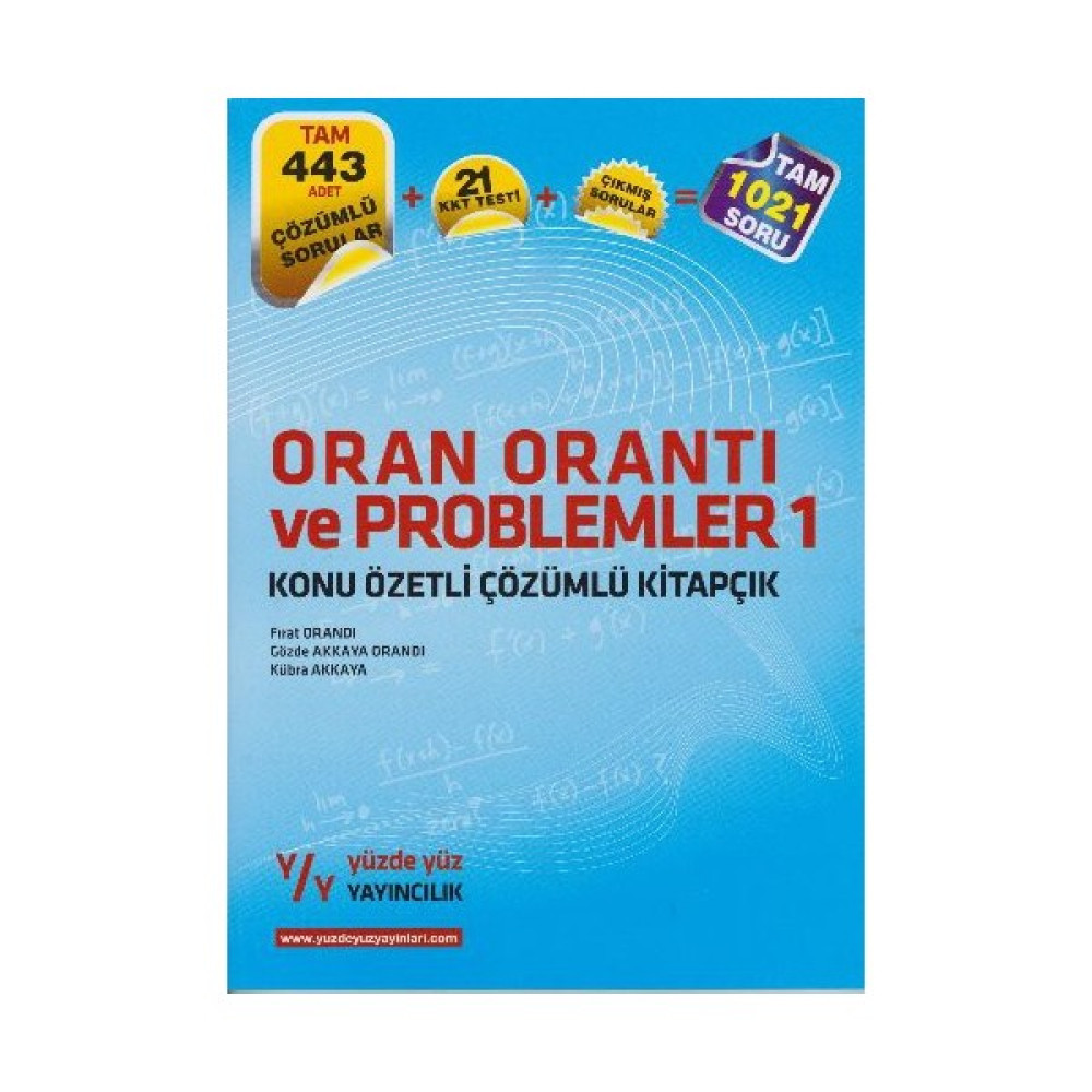 Yüzdeyüz Yayınları Oran Orantı Problemler 1 Matematik Fiyatı