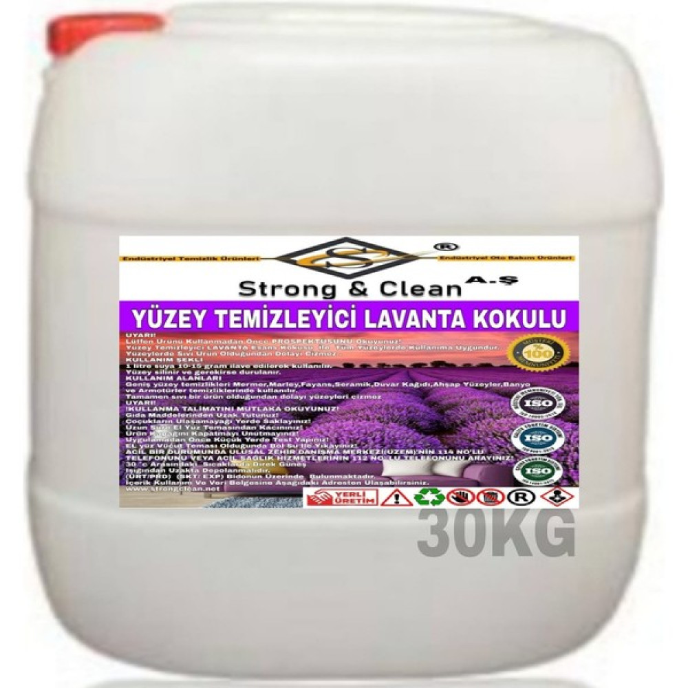 Yüzey Temizleyici Lavanta 30 kg Parlatıcı ve Temizleyiciler Fiyatı