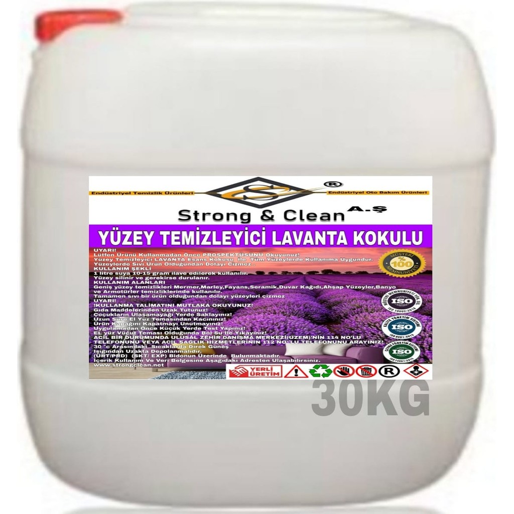 Yüzey Temizleyici Lavanta 30 kg Deterjan ve Temizlik Ürünleri Fiyatı