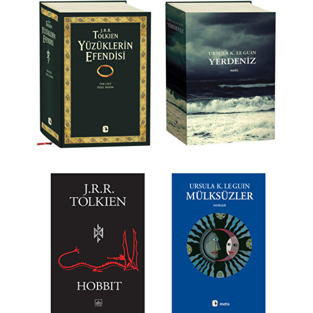 Yüzüklerin Efendisi Tek Cilt Özel Basım + Hobbit / J.r.r. Tolkien + Yerdeniz + Mülksüzler / Ursula K. Leguin – 4’lü Bilim Kurgu Fantastik Roman Kit... Bilim Kurgu & Fantastik Fiyatı