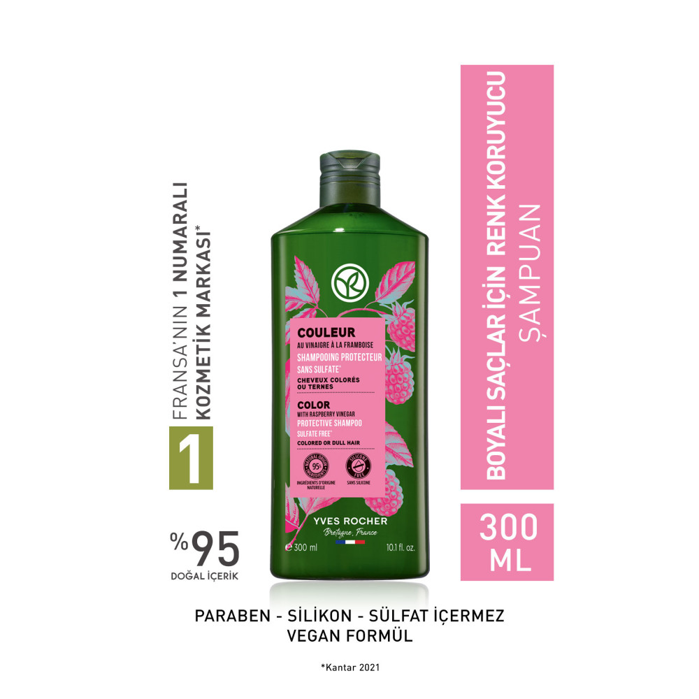 Yves Rocher Boyalı Saçlar Için (couleur) Renk Koruyucu Şampuan - Sülfatsız & Vegan-300 Ml Şampuan ve Saç Kremi Fiyatı