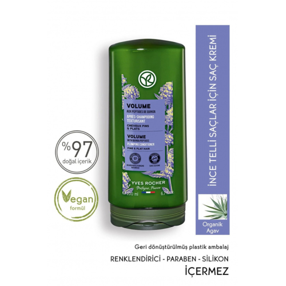 Yves Rocher Ince Telli Saclar Icin (Volume) Hacim Veren Sac Kremi Şampuan ve Saç Kremi Fiyatı