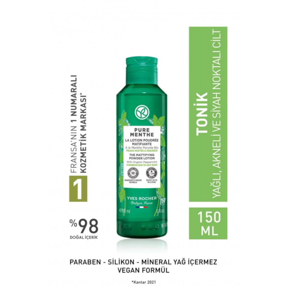 Yves Rocher Karma Ve Yagli Ciltler Icin Pure Menthe Gozenek Sikilastirici Glikolik Asit Cilt Temizleme ve Peeling Fiyatı