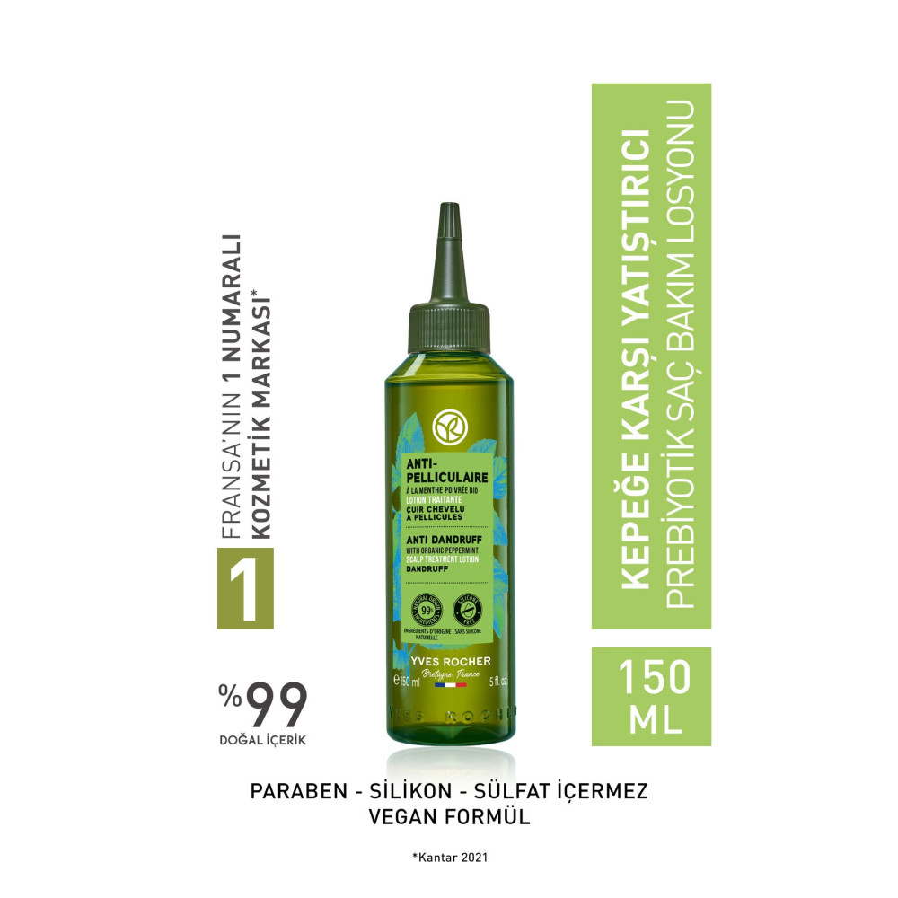 Yves Rocher Kepeğe Karşı (anti Pelliculaire) Yatıştırıcı Prebiyotik Saç Bakım Losyonu - Vegan-150 Ml Saç Bakım Maskeleri & Serumlar & Spreyler Fiyatı