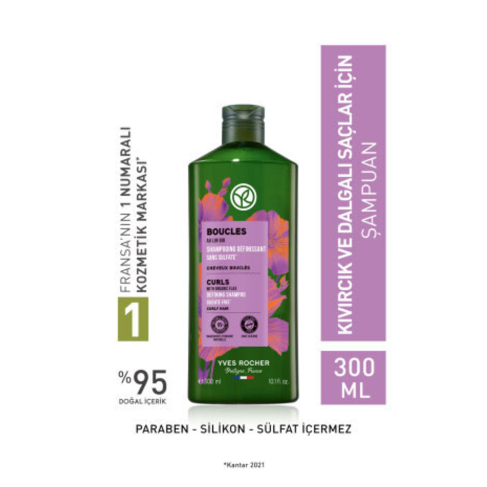Yves Rocher Kıvırcık ve Dalgalı Saçlar İçin (Boucle) Bukle Belirginleştirici Şampuan - Sülfatsız & Vegan-300 ml Şampuan ve Saç Kremi Fiyatı