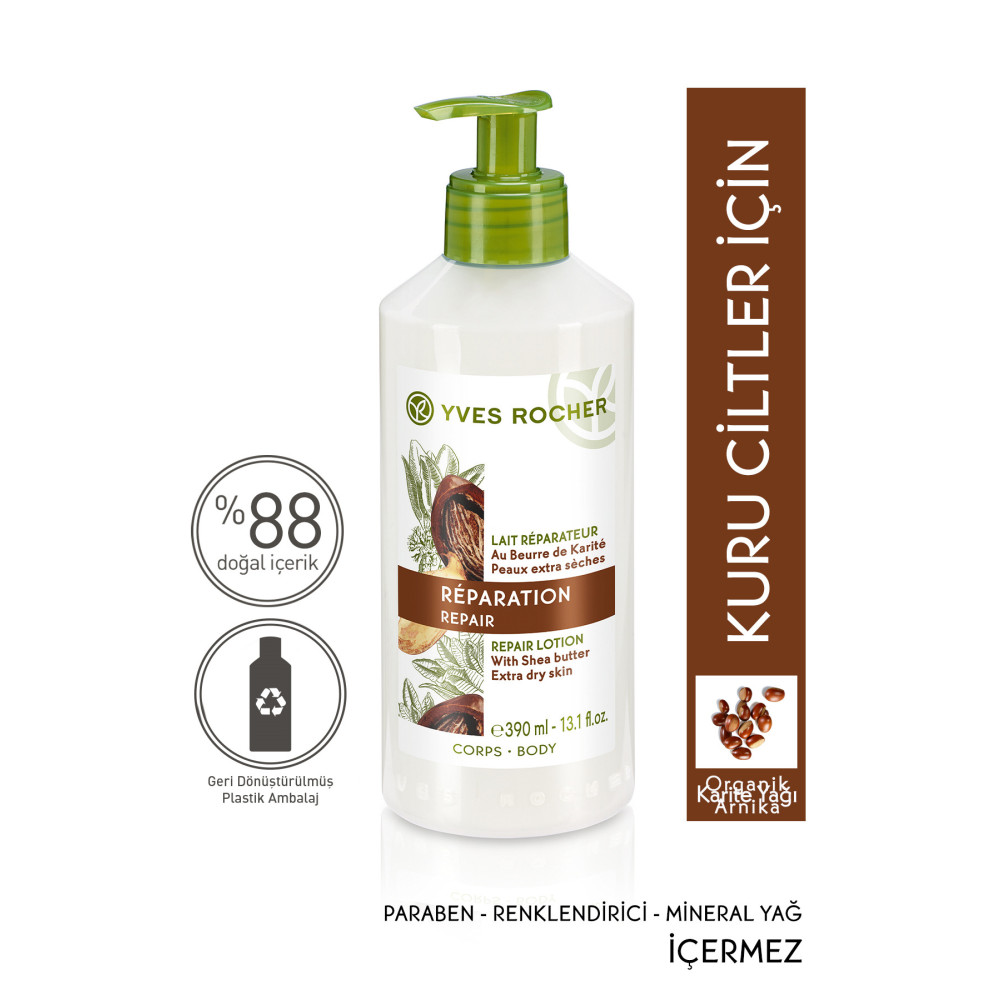 Yves Rocher Kuru Ciltler Için Onarıcı Vücut Sütü - Shea & Hindistan Cevizi-390 ml Vücut Losyonu ve Nemlendiricileri Fiyatı