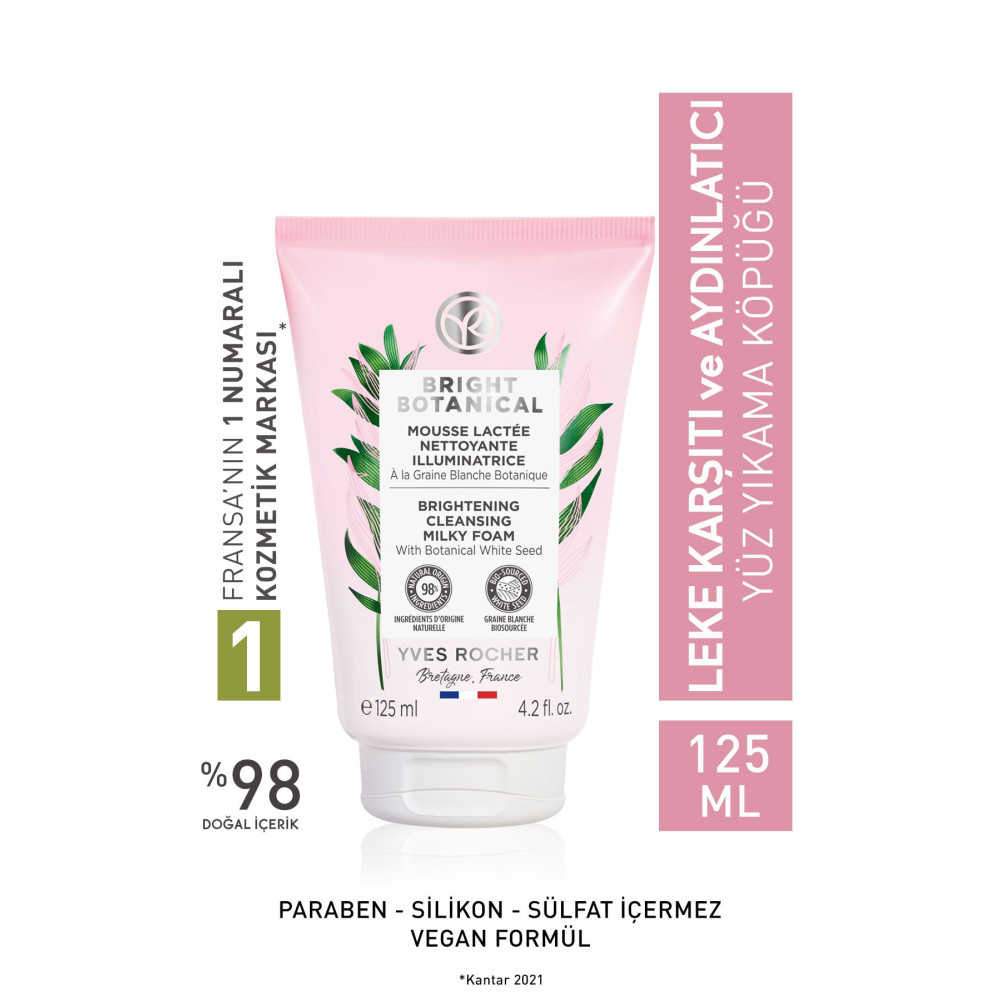 Yves Rocher Leke Ve Kırışık Karşıtı Bitkisel Bakım Bright Botanical - Yüz Yıkama Köpüğü-125ml Cilt Temizleme ve Peeling Fiyatı