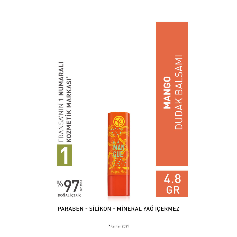 Yves Rocher Mango Dudak Balsamı-4.8 g- Dudak Bakımı / Koruyucu Fiyatı