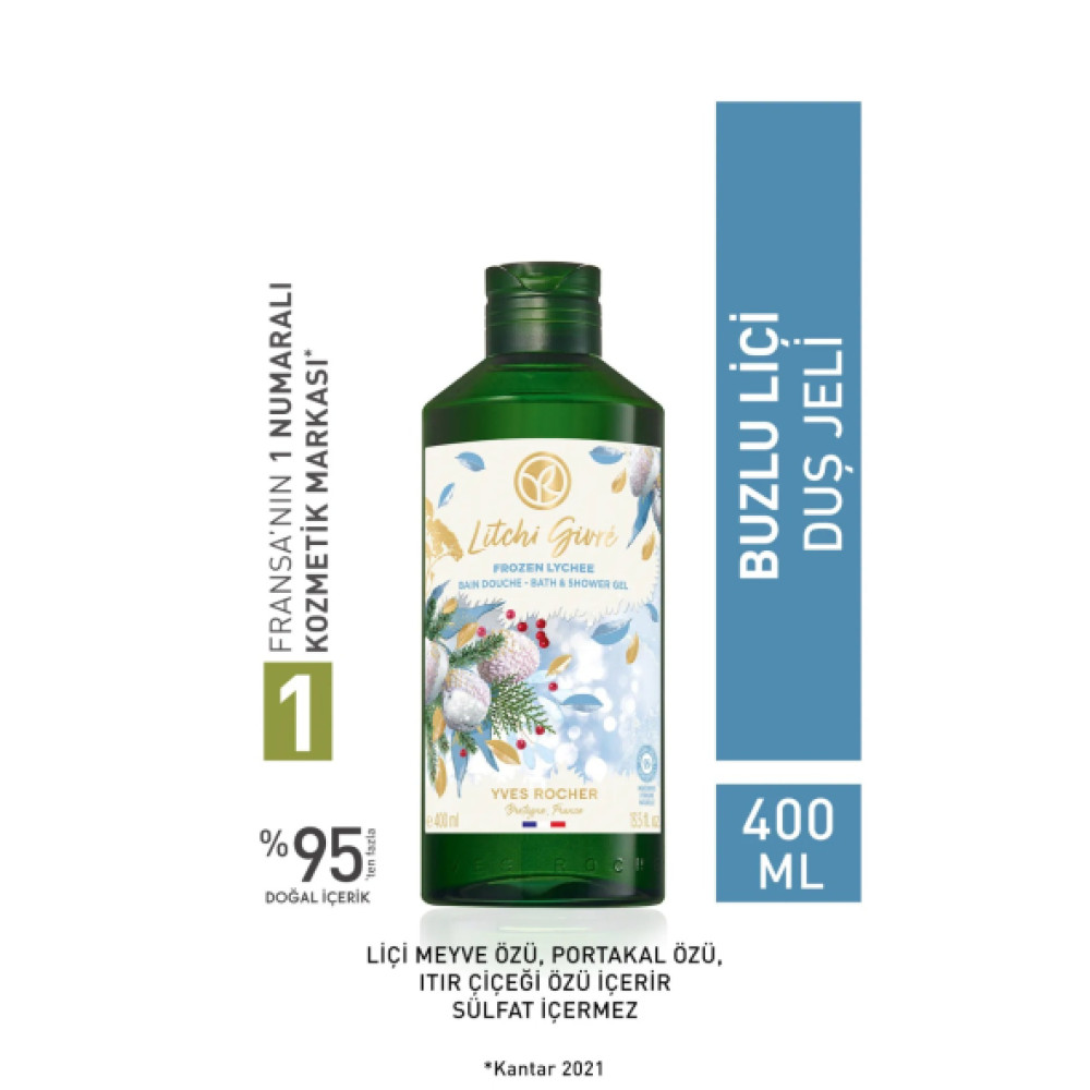 Yves Rocher Nemlendirici Dus Jeli - Buzlu Lici - 400Ml Duş Jelleri ve Banyo Köpükleri Fiyatı
