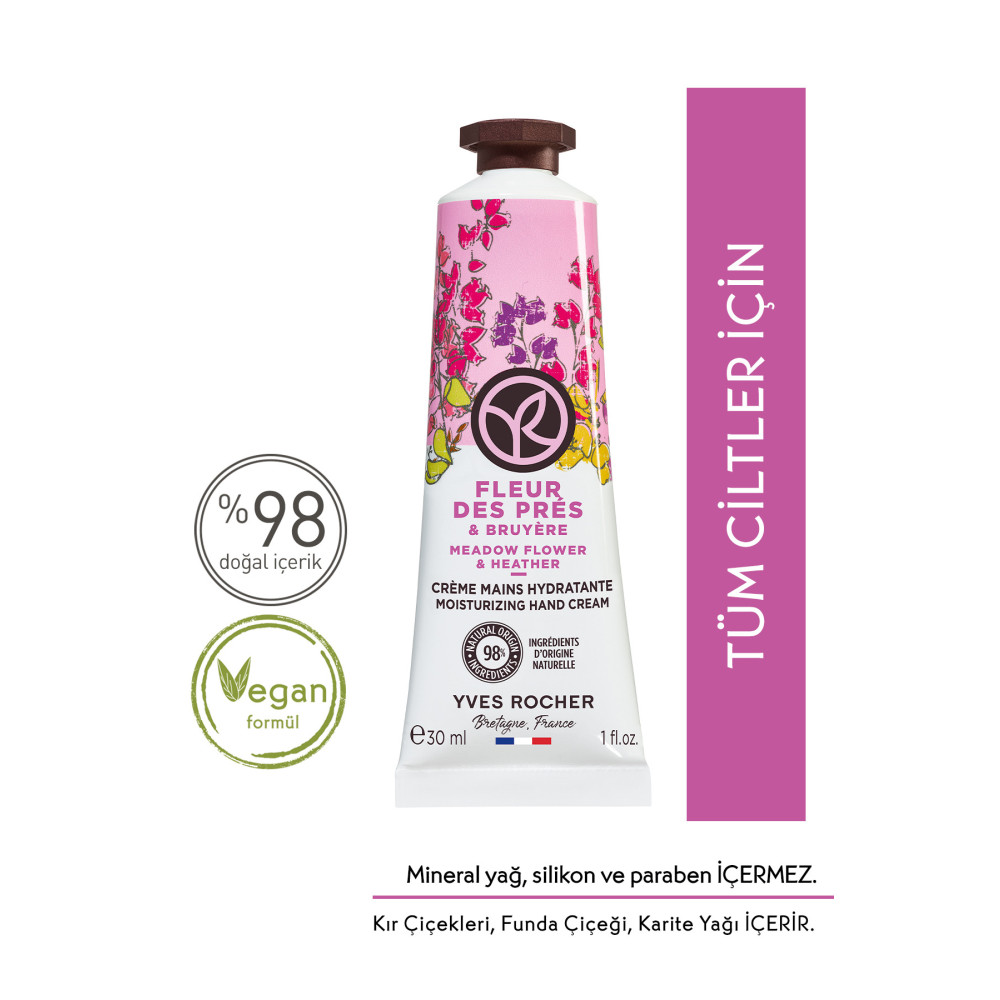 Yves Rocher Nemlendirici El Kremi - Romantik Kır Çiçekleri - 30ml- El Bakımı Fiyatı