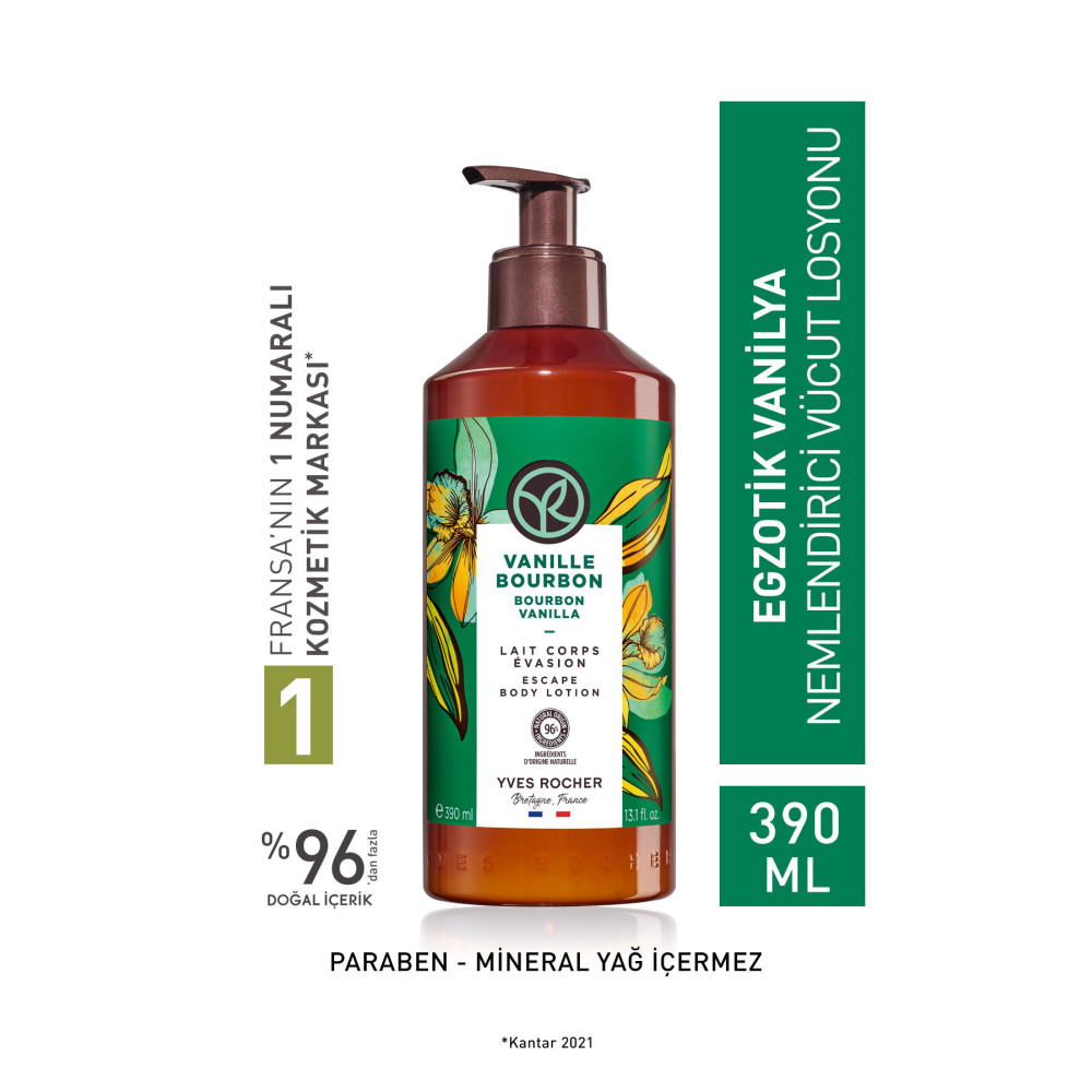 Yves Rocher Nemlendirici Vücut Losyonu - Egzotik Vanilya - 390ml- Vücut Losyonu ve Nemlendiricileri Fiyatı