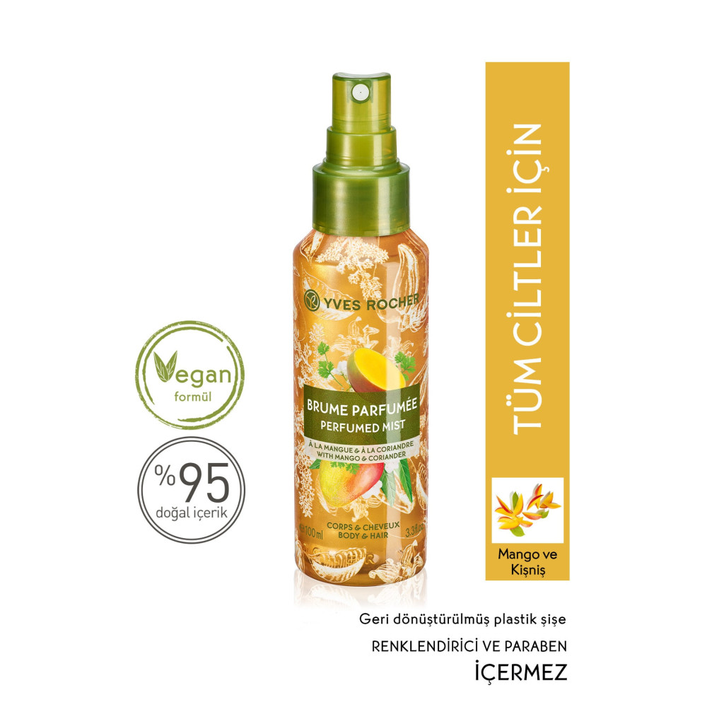 Yves Rocher Saç Ve Vücut Spreyi- Canlandırıcı Mango Kişniş- 100ml- Deodorantlar Fiyatı
