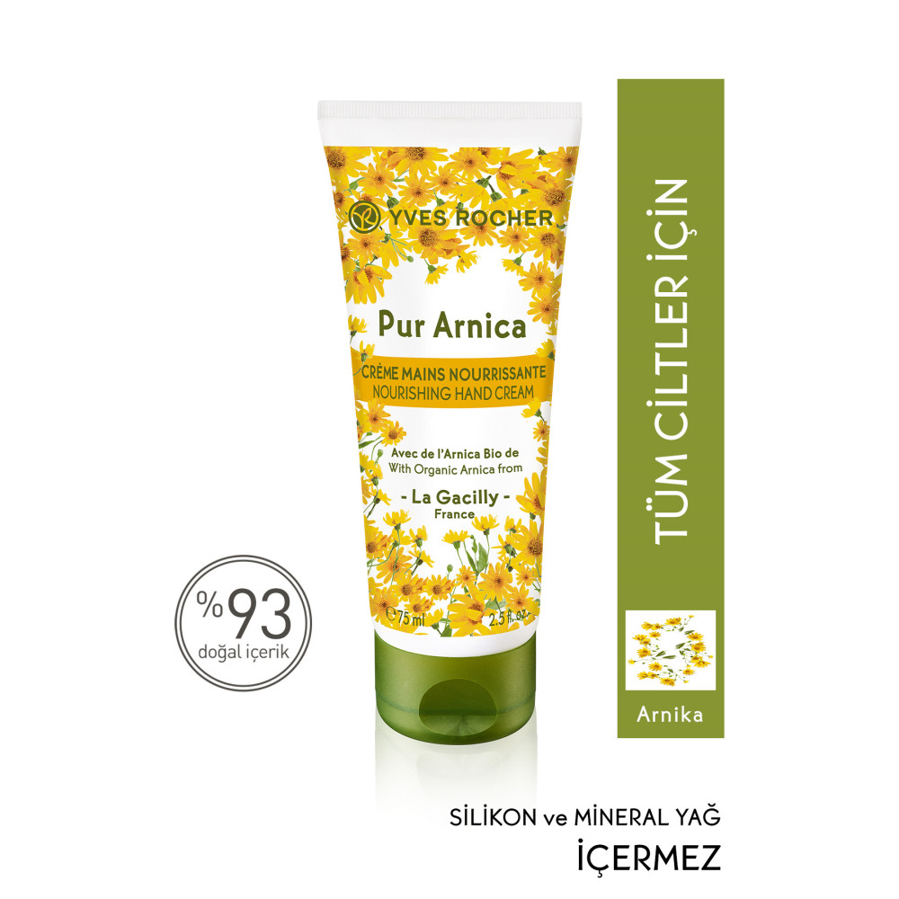 Yves Rocher Soğuğa Karşı Onarıcı Pur Arnica Konsantre El Kremi - Arnika & Hindistan Cevizi-75 ml El Bakımı Fiyatı