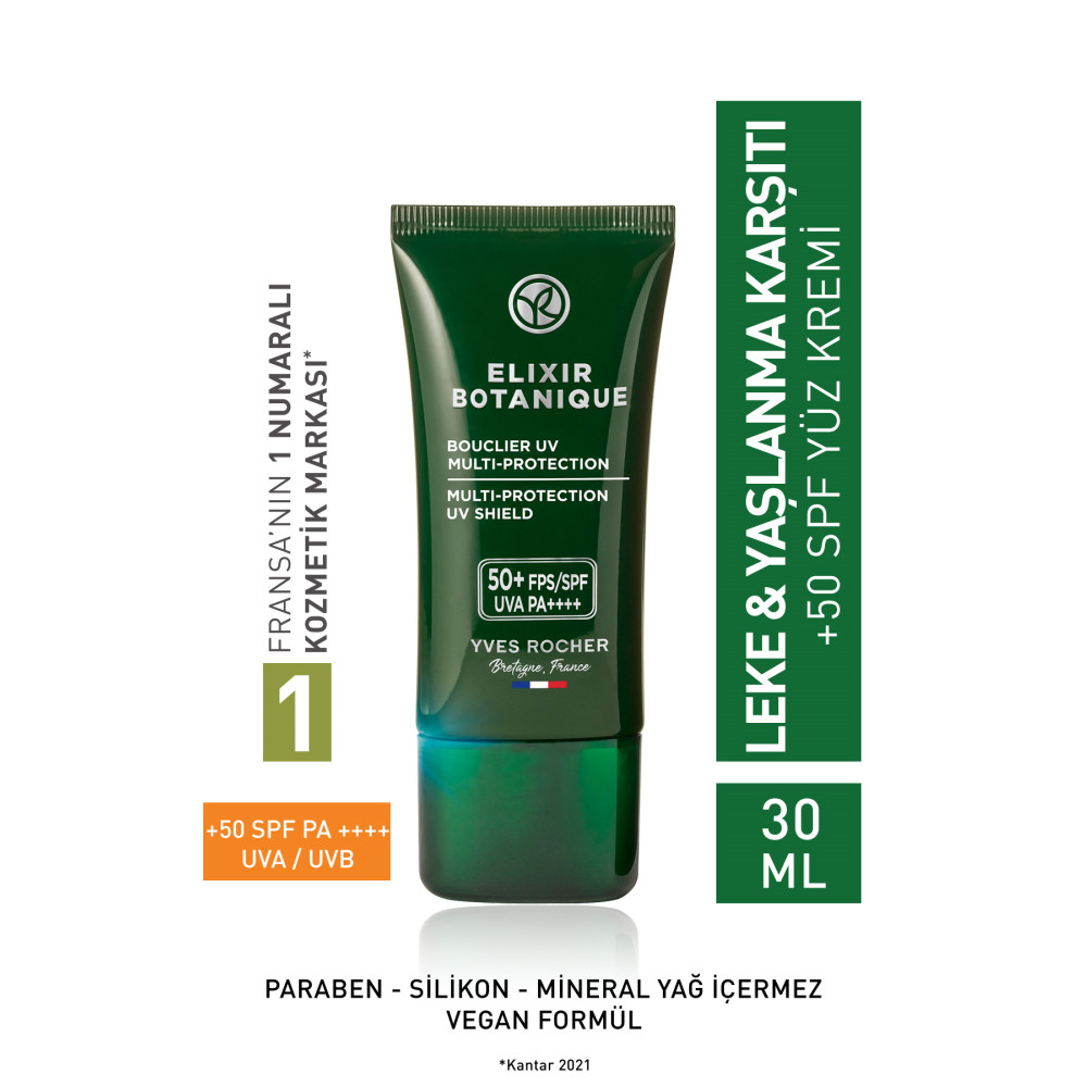 Yves Rocher Yaşlanma Karşıtı Bitkisel Antioksidan Bakım Elixir Botanique-vitamin E-50 Spf Yüz Kremi-30 ml Güneş Kremleri ve Losyonları Fiyatı