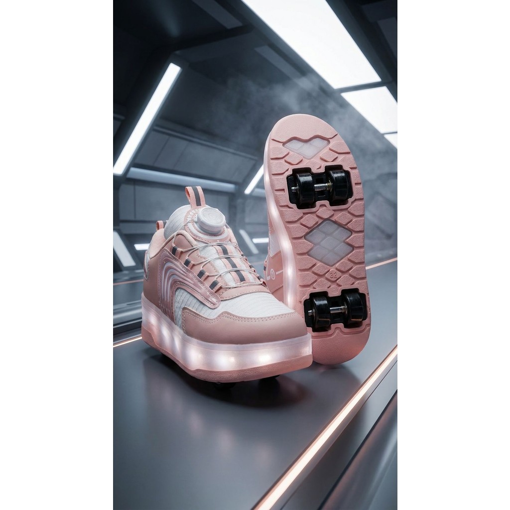 YVZ Patenli Işıklı Spor Ayakkabısı & Tekerlekli Sneakers Paten Ayakkabı Ortopedik Modeli Silikon Teker Ayakkabılar ve Çantalar Fiyatı