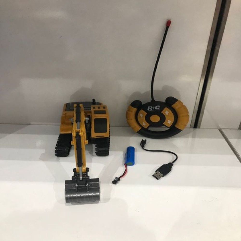 YVZ Uzaktan Kumandalı 5 Fonksiyonlu Metal Excavator Kepçe - Sarı Oyuncak Araç Fiyatı