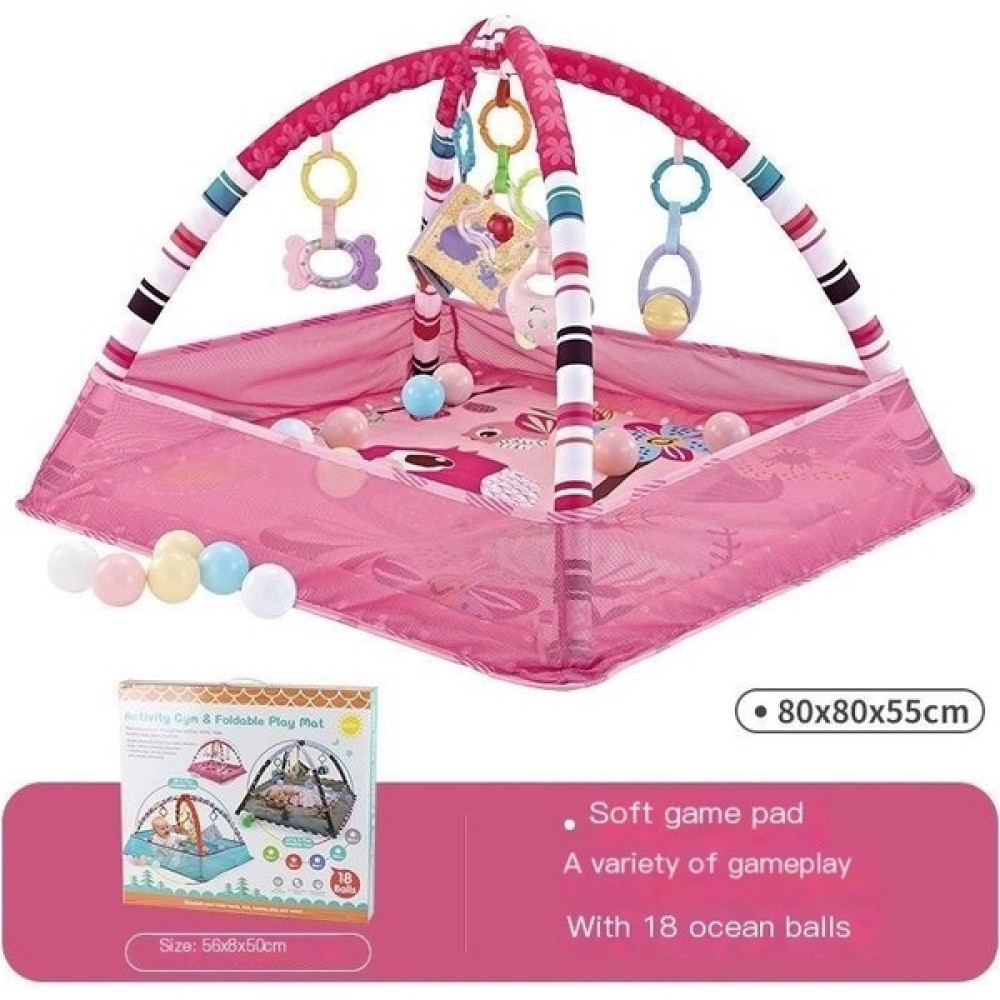YW-BC Bebek Çit Spor Çerçeve Oyuncak Bebek Kaplumbağa Okyanus Top Havuzu Emekleme Paspası Tırmanma Paspası (Yurt Dışından) - Açık Pembe Eğitici Oyuncak Fiyatı
