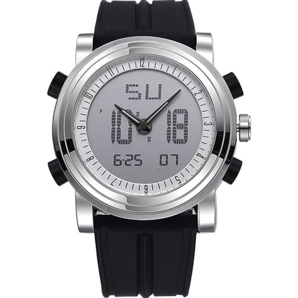 YW-BC Sinobi 9368 Dijital ve Analog Saat Siyah (Yurt Dışından) - Beyaz - Siyah Kol Saatleri Fiyatı