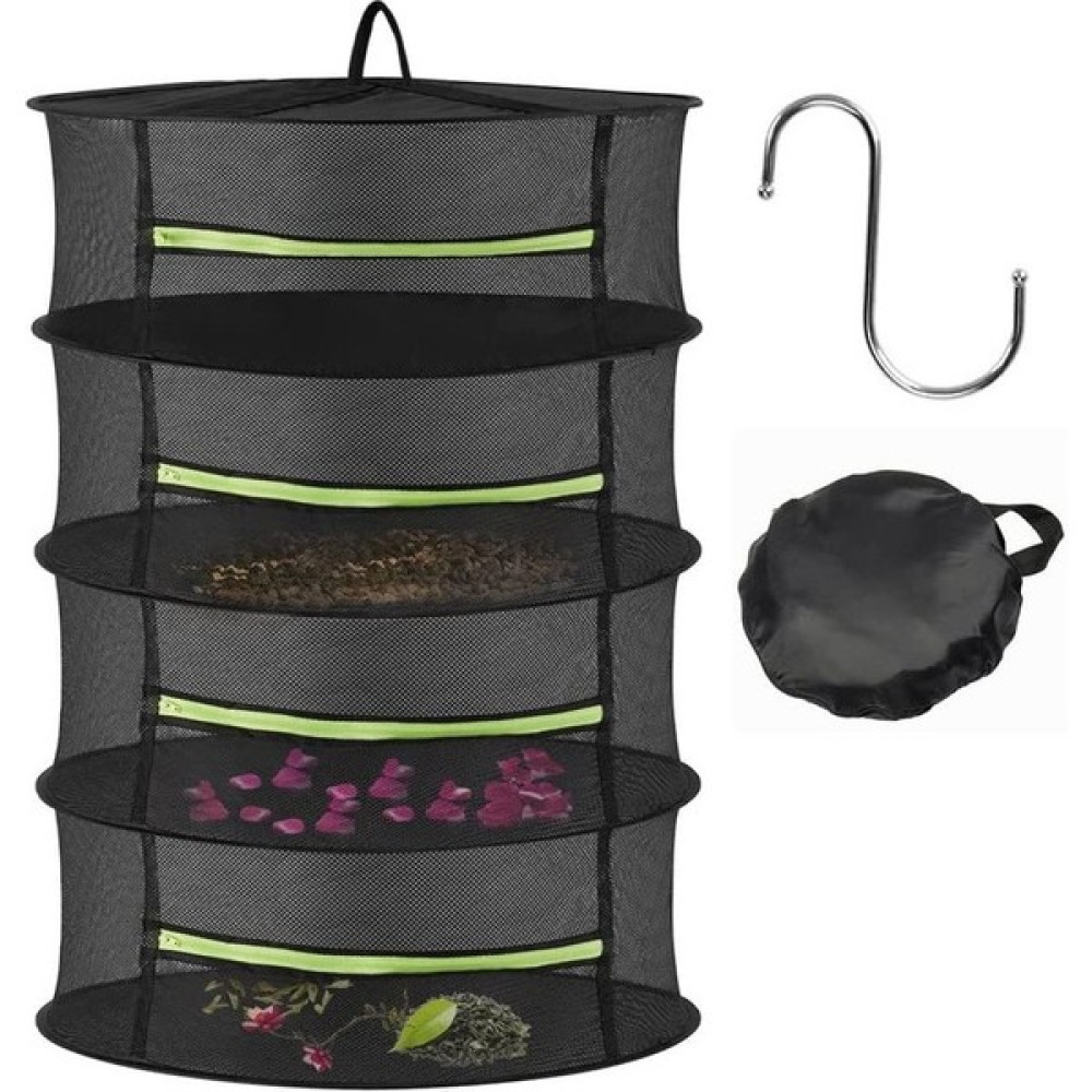 YW-LB Masterr 4 Seviyeli Bitki Kurutma Filesi Yeşil (Yurt Dışından) - Antrasit - Yeşil - 76 x 60 cm Hurç Fiyatı