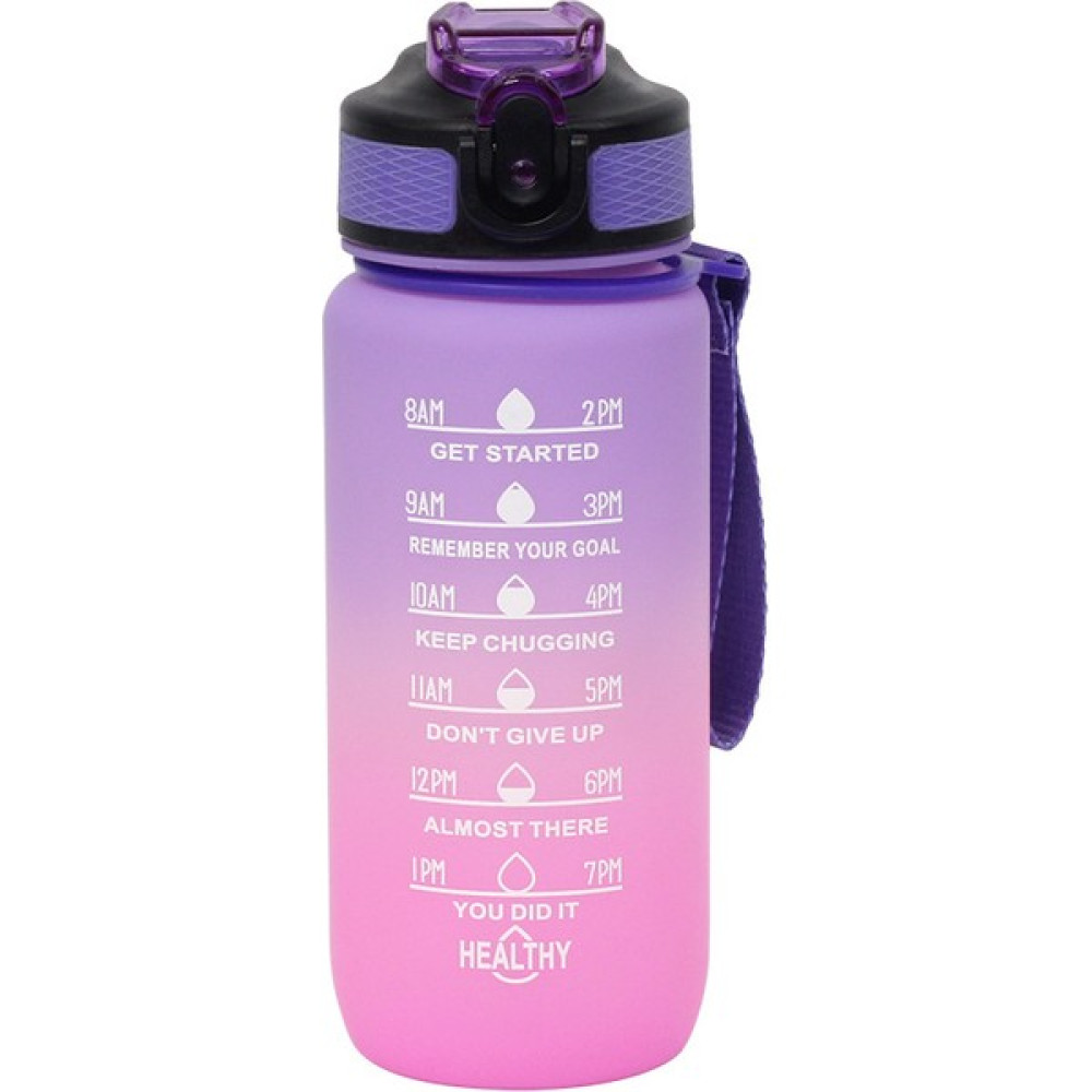 Ywxlight 600ML Saplı Su Bardağı Düz ​​ağız Pop-Up Kapaklı Uzay Bardağı Plastik Su Bardağı Spor Açık Su Bardağı (Yurt Dışından) - Açık Pembe Fincan / Bardak / Kahve Takımı Fiyatı