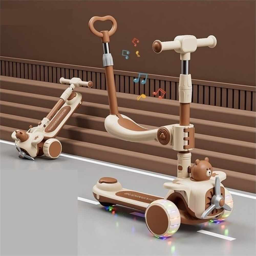 Ywxlight Çocuk Scooter 1-6 Yaş Erkek ve Kız Scooter Katlanır Scooter (Yurt Dışından) - Kahverengi Açık Hava, Deniz ve Spor Oyuncakları Fiyatı