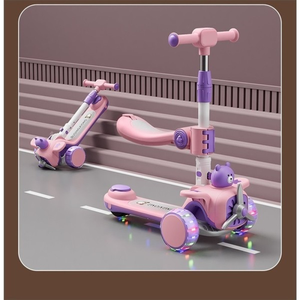 Ywxlight Çocuk Scooter 1-6 Yaş Erkek ve Kız Scooter Katlanır Scooter (Yurt Dışından) - Mor Açık Hava, Deniz ve Spor Oyuncakları Fiyatı