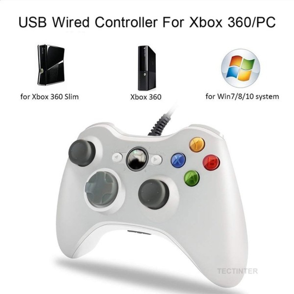 Ywxlight Pc Xbox 360 Için USB Kablolu Titreşim Gamepad Joystick Windows Joypad Için(Yurt Dışından) - Beyaz Konsol Aksesuarları Fiyatı