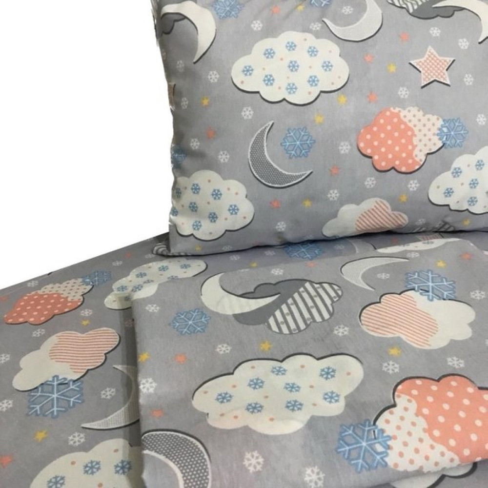 Y.Yağız Home Collection Fermuarlı Bebek Nevresim Takımı - 100 x 150 cm - Gri Bebek Nevresim Takımı Fiyatı