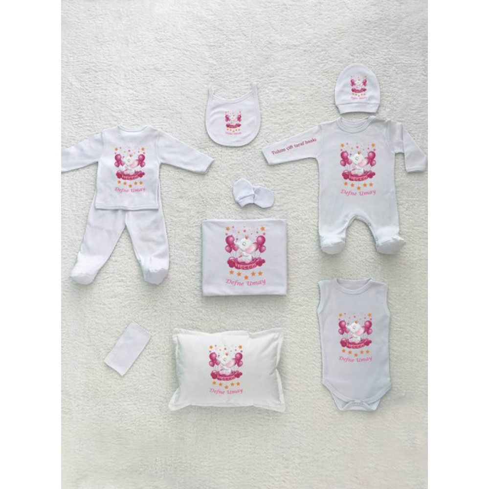 Yzc Home K03 Isimli, Kız Bebek 10LU Beyaz Hastane Çıkışı Bebek Hastane Çıkışı Fiyatı