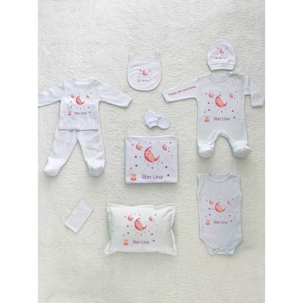 Yzc Home K06 Isimli, Kız Bebek 10LU Beyaz Hastane Çıkışı Bebek Hastane Çıkışı Fiyatı