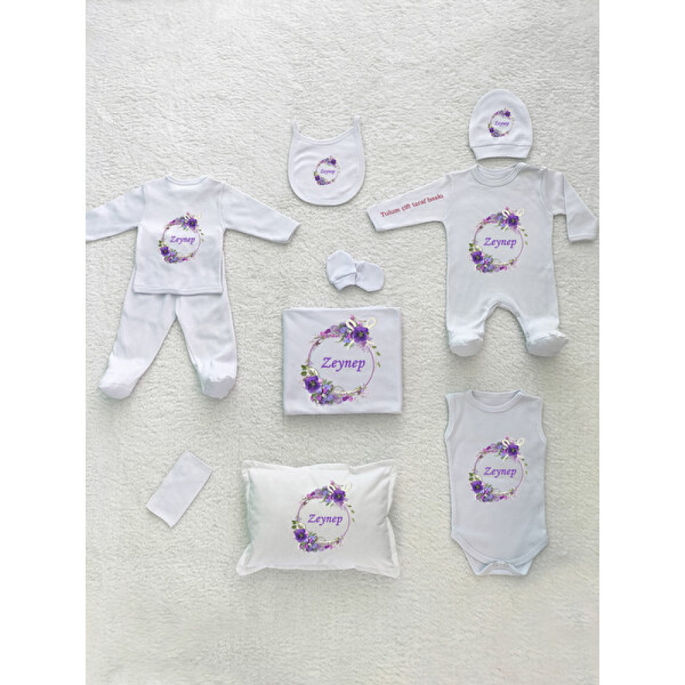 Yzc Home K16 Isimli, Kız Bebek 10LU Beyaz Hastane Çıkışı Bebek Hastane Çıkışı Fiyatı