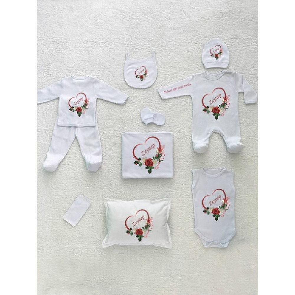 Yzc Home YK1001 Isimli, Kız Bebek 10LU Beyaz Hastane Çıkışı Bebek Hastane Çıkışı Fiyatı