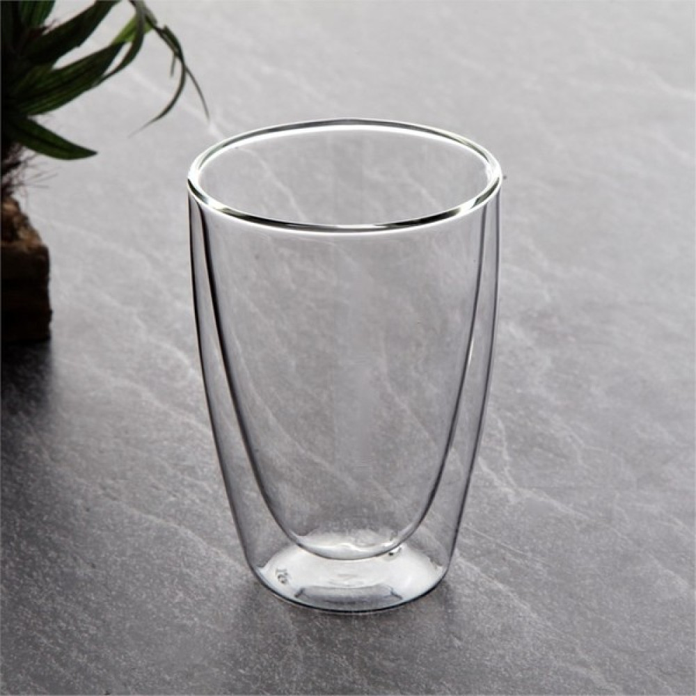 Yzhome 350 ml Çift Camlı Isı Yalıtımlı Cam Bardak Fincan / Bardak / Kahve Takımı Fiyatı