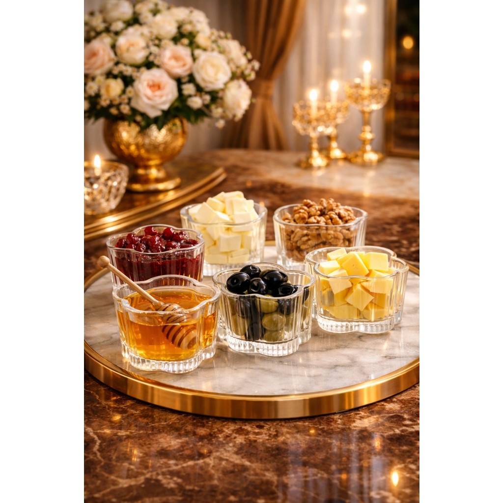 Yzhome 6 Lı Cam Puding Tatlı Dondurma Kahvaltılık Kase Seti Çerezlik Magnolya Magnolia Sunum Kasesi Diğer Fiyatı