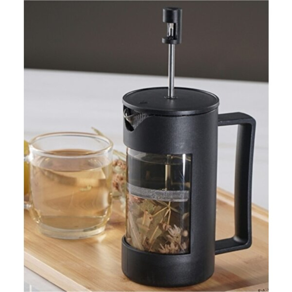 Yzhome Siyah Borosilikat Cam French Press Bitki Demliği 350ML French Press Fiyatı