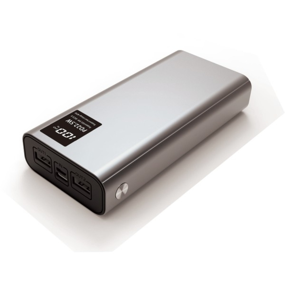 Z-Mobile 20000 Mah 22.5W Powerbank LED Göstergeli Qc 3.0 Qualcomm Pd Hızlı Şarj Taşınabilir Powerbank - Gri Taşınabilir Şarj Cihazı - Powerbank Fiyatı