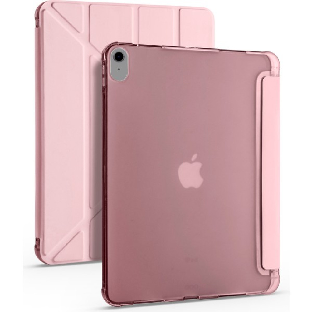 Z-Mobile Apple iPad 10. Nesil 2022 10.9" Uyumlu Kılıf Tri Folding Smart Kalemlikli Kapaklı Uyku Modlu Kılıf - Rose Gold Tablet Kılıfı Fiyatı