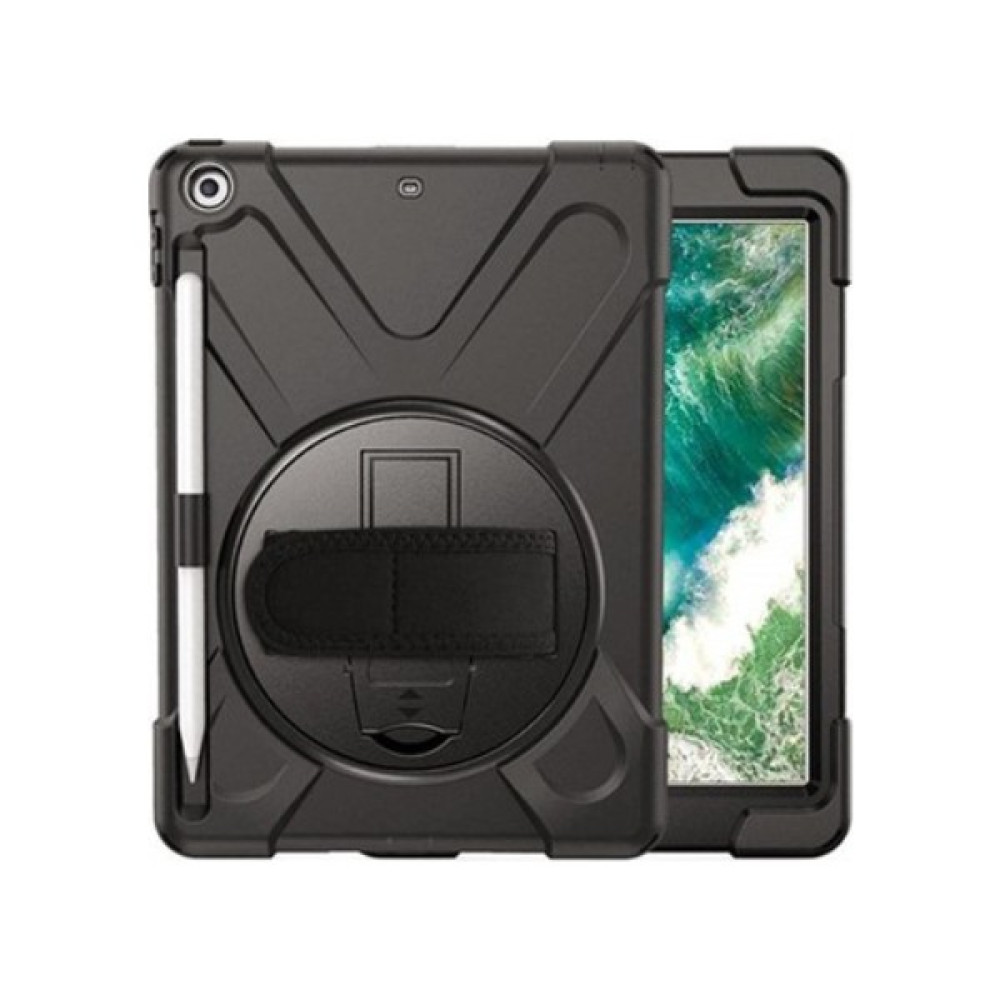 Z-Mobile Apple iPad 5. Nesil iPad 6. Nesil 9.7" Inc iPad Tablet Kılıfı Defender Ultra Koruma Tank Zırh Silikon Kılıf - Siyah Tablet Kılıfı Fiyatı