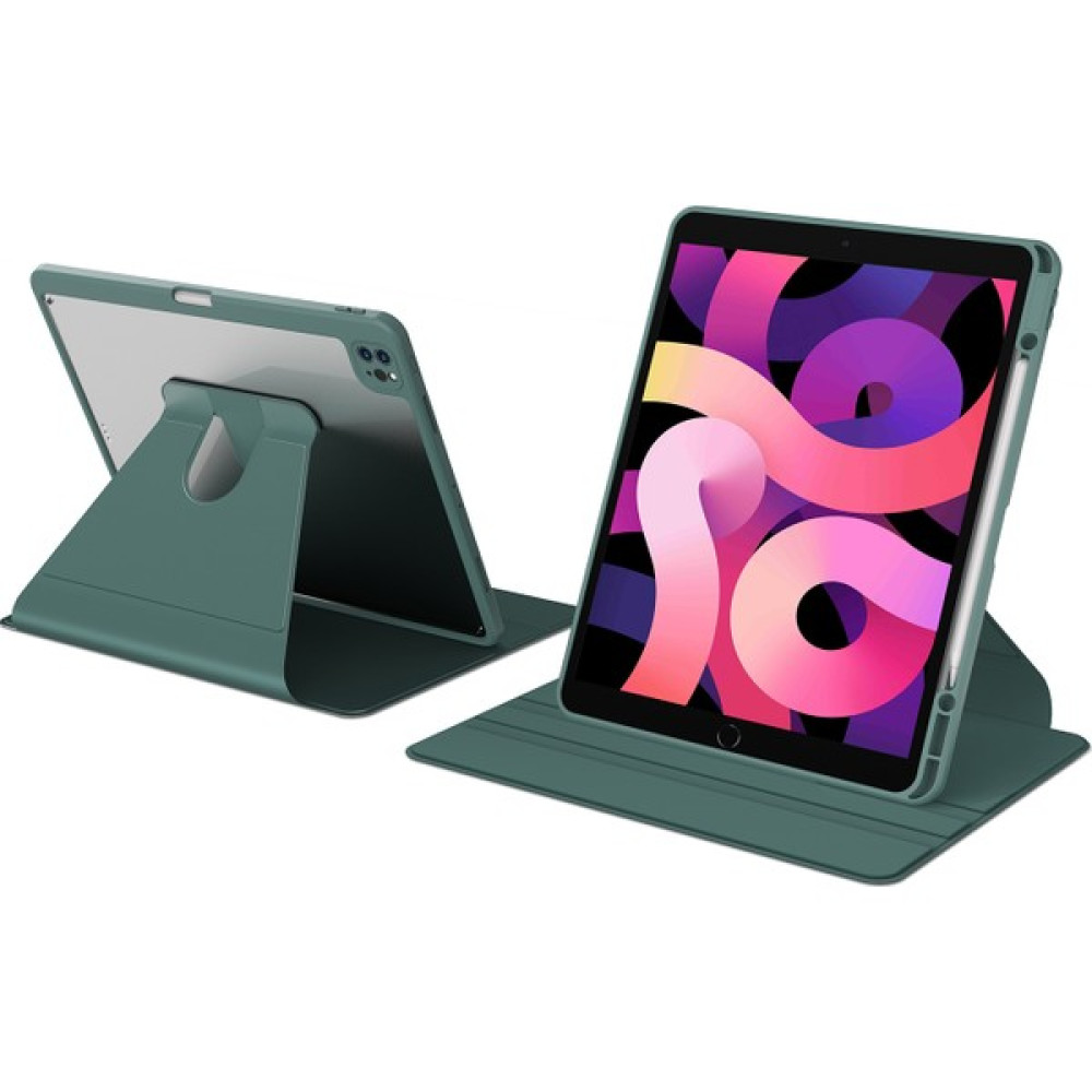 Z-Mobile Apple iPad Pro 12.9" 5. Nesil 2021 M1 Kılıf Simplism 360 Dönen Yatay Dikey Standlı Kalemlikli Kılıf - Yeşil Tablet Kılıfı Fiyatı