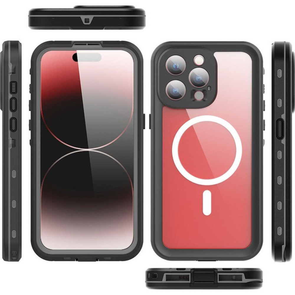 Z-Mobile Apple iPhone 15 Pro Max Su Geçirmez Kılıf Magsafe Waterproof Shockproof Ip 68 Sertifikalı Su Altı Kılıf Cep Telefonu Kılıfı Fiyatı
