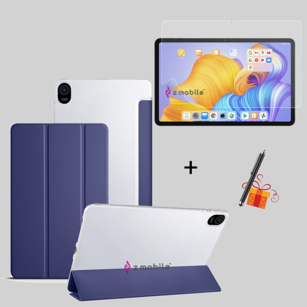 Z-Mobile Honor Pad 8 12 " 2022 Tablet Kılıfı Smart Standlı - Ekran Koruyucu Nano Esnek - Kalem Hediyeli Set - Lacivert Tablet Kılıfı Fiyatı
