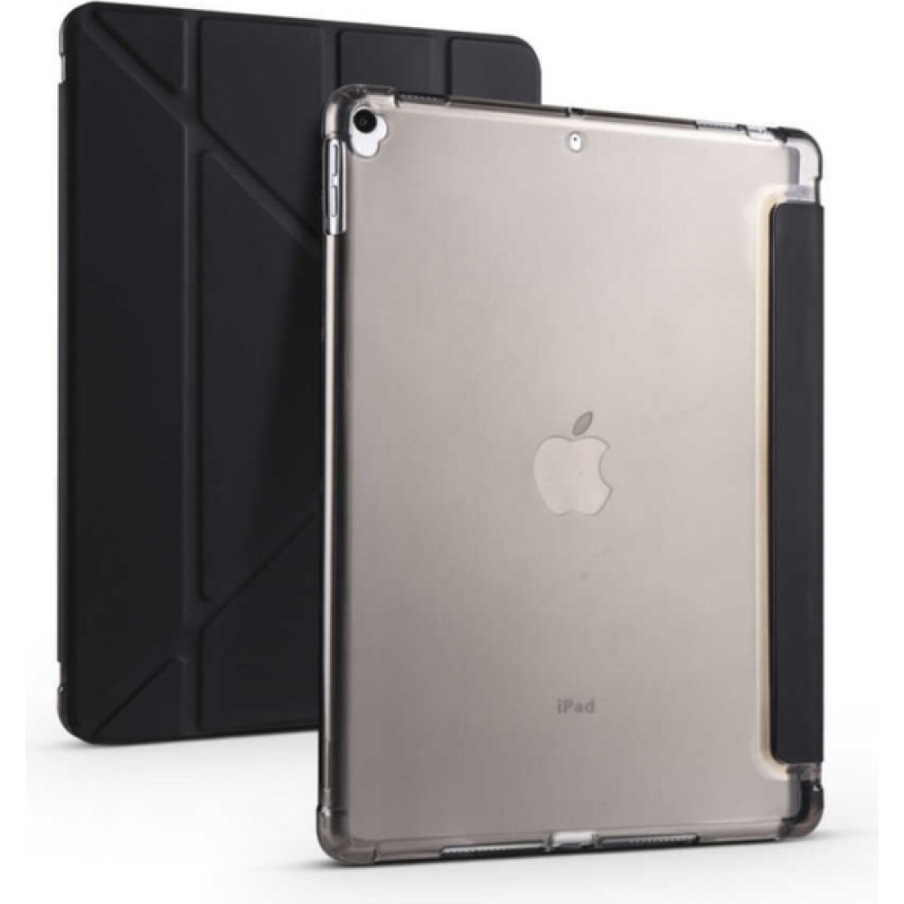 Z-Mobile iPad 9. Nesil 8. Nesil 10.2" Kılıf Tri Folding Smart Kalemlik Bölmeli Akıllı Uyku Modlu Kılıf - Renk - Siyah Tablet Kılıfı Fiyatı