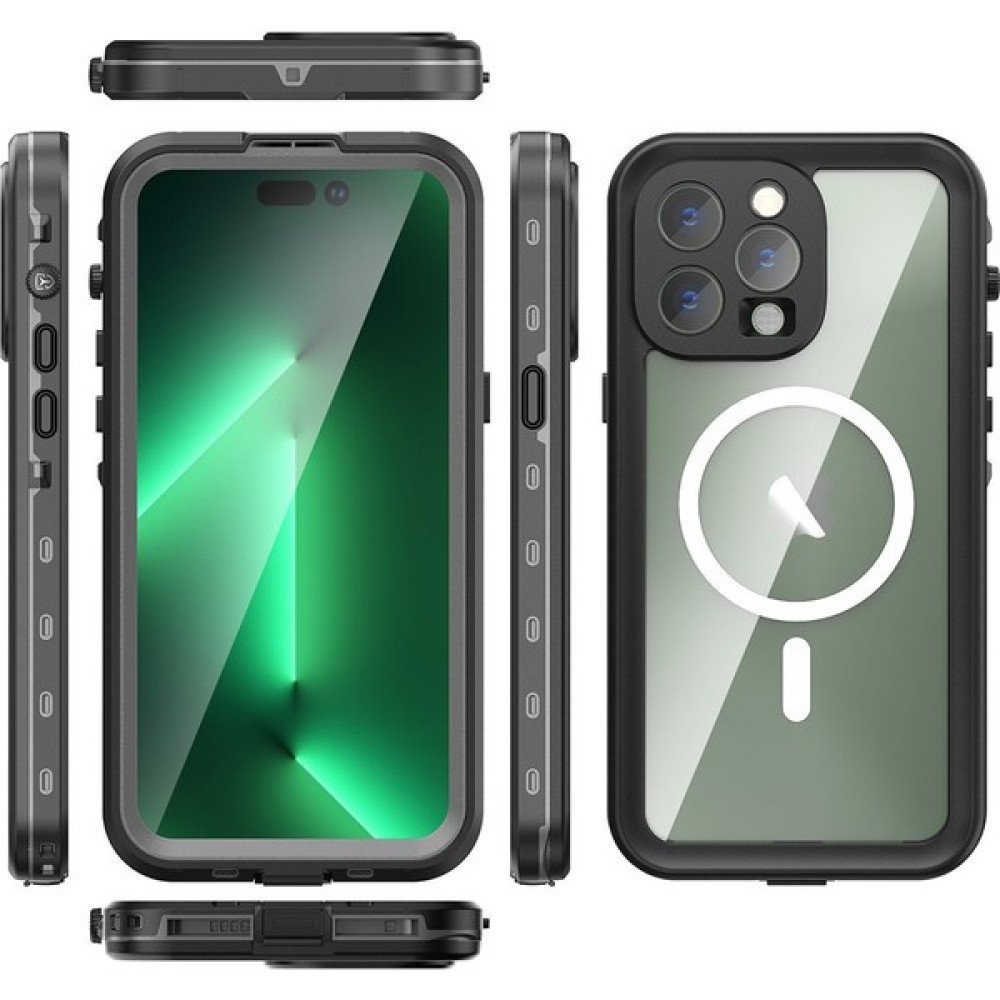 Z-Mobile iPhone 14 Pro Su Geçirmez Kılıf Magsafe Waterproof Shockproof Ip 68 Sertifikalı Su Altı Kılıf Cep Telefonu Kılıfı Fiyatı
