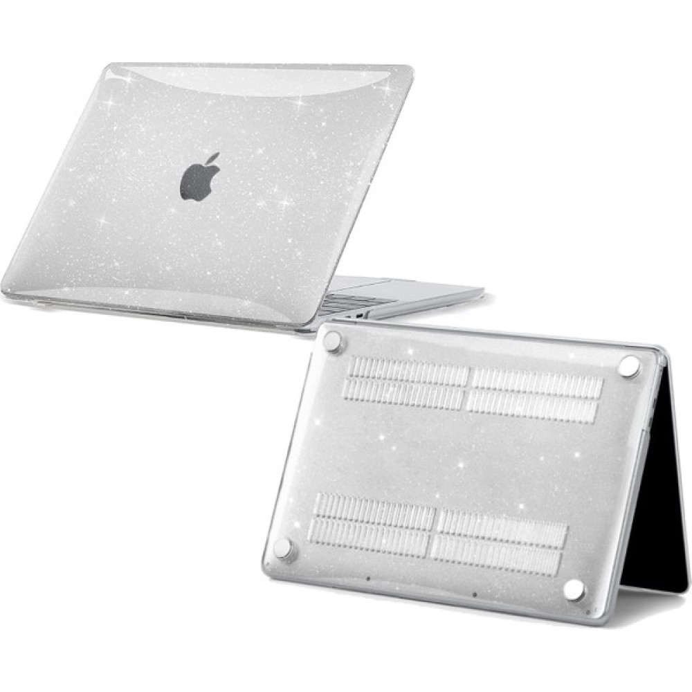 Z-Mobile MacBook Air 13 A1466 A1369 2010 2017 Uyumlu Kılıf Kapak Simli Star Şeffaf Parlak Koruyucu Kılıf - Simli Şeffaf Tablet Pc Aksesuarları Fiyatı