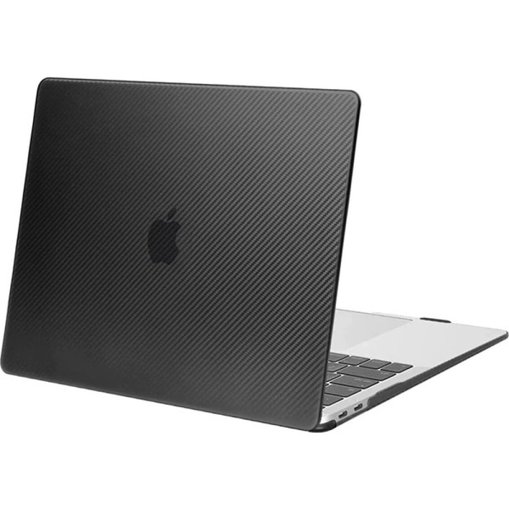 Z-Mobile Macbook Air 13 M1 2020 Kılıf Kapak Karbon Desenli Transparan Parlak Koruma Kılıf 13.3' A2337 Uyumlu - Karbon Siyah Tablet Pc Aksesuarları Fiyatı