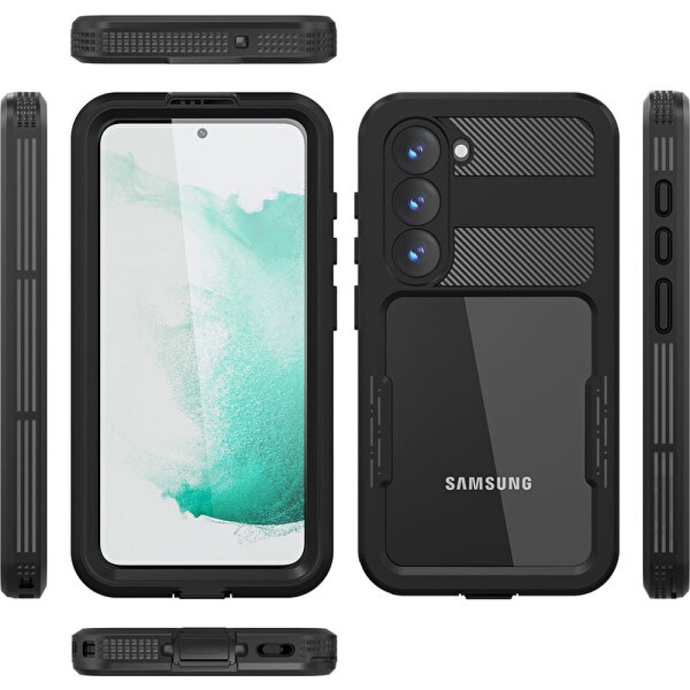 Z-Mobile Samsung Galaxy S23 Su Geçirmez Kılıf Waterproof Shockproof Ip 68 Sertifikalı Su Altı Kılıf - Siyah Cep Telefonu Kılıfı Fiyatı