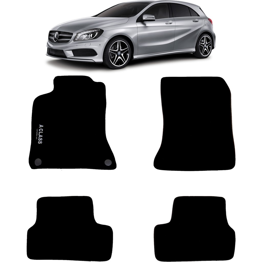 Z Tech Mercedes A Serisi W176 2012-2018 Halı Paspas - Siyah Araca Özel Paspaslar Fiyatı